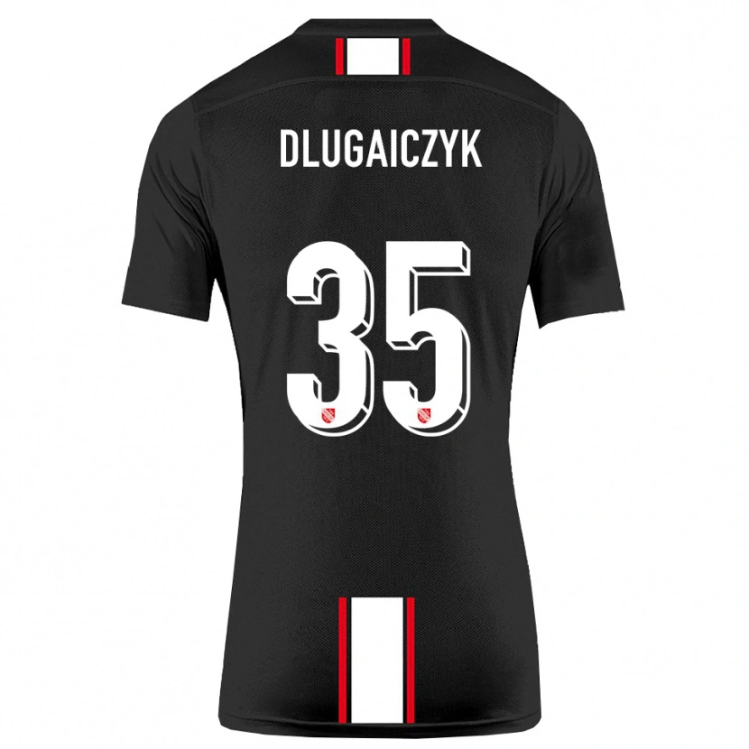 Danxen Herren Alexander Dlugaiczyk #35 Schwarz Weiß Auswärtstrikot Trikot 2025/26 T-Shirt Österreich
