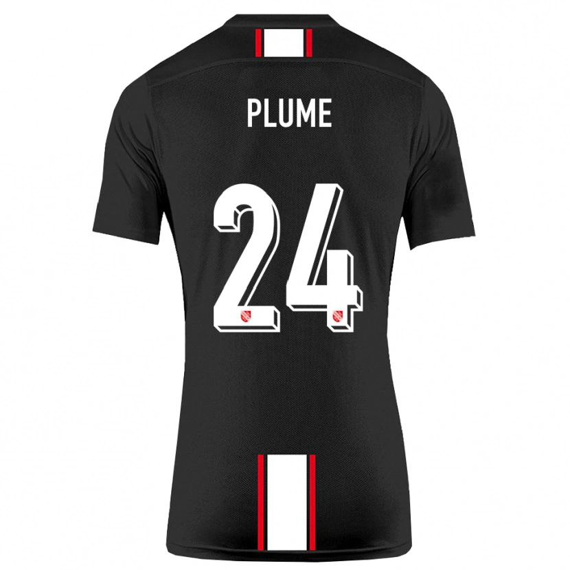 Danxen Herren Noah Plume #24 Schwarz Weiß Auswärtstrikot Trikot 2025/26 T-Shirt Österreich