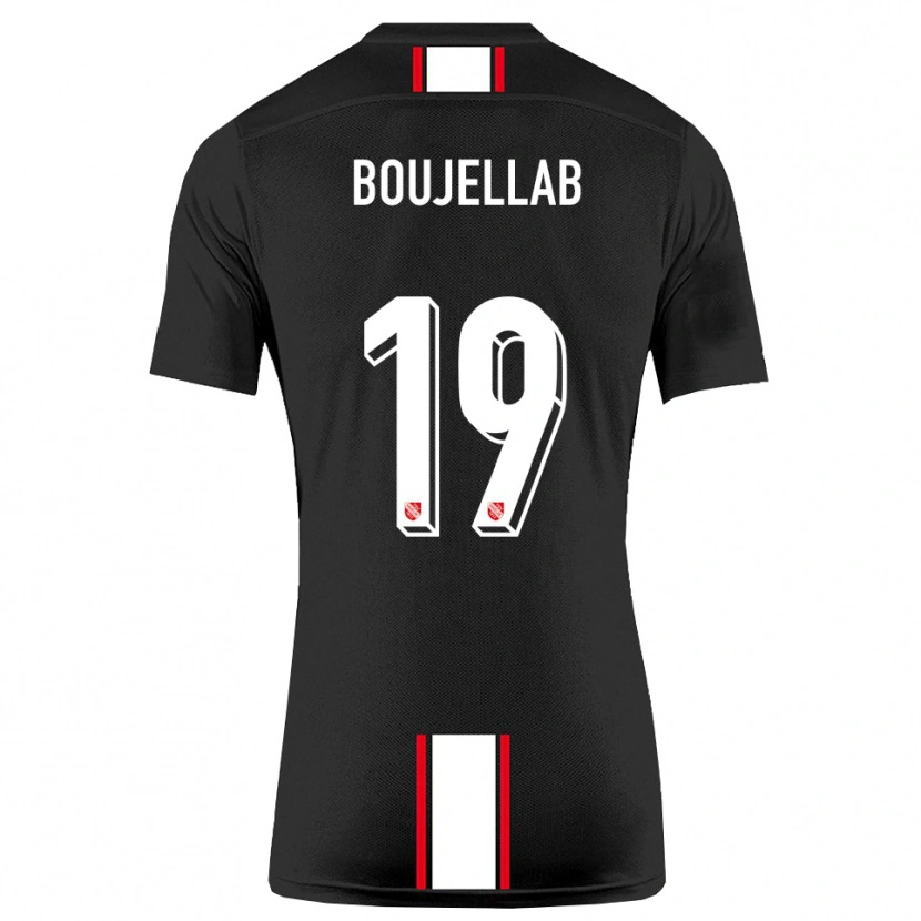Danxen Herren Nassim Boujellab #19 Schwarz Weiß Auswärtstrikot Trikot 2025/26 T-Shirt Österreich