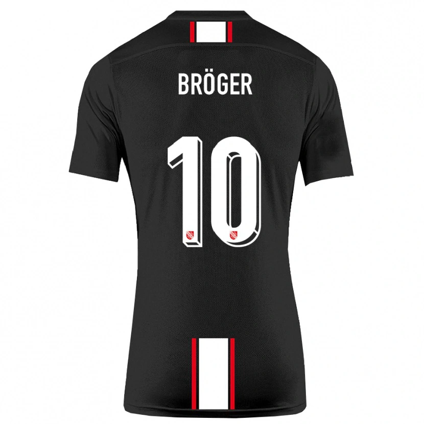 Danxen Herren Linus Bröger #10 Schwarz Weiß Auswärtstrikot Trikot 2025/26 T-Shirt Österreich