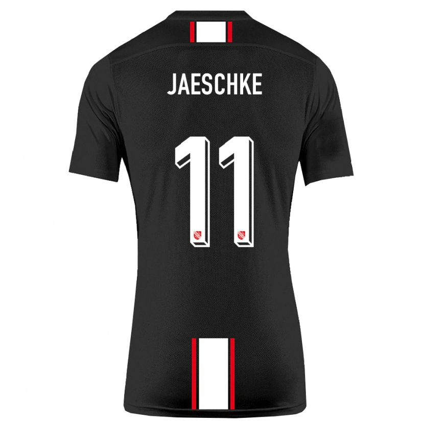 Danxen Herren Yannik Jaeschke #11 Schwarz Weiß Auswärtstrikot Trikot 2025/26 T-Shirt Österreich