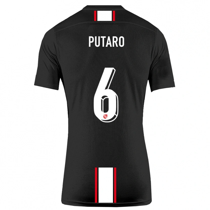 Danxen Herren Luca Putaro #6 Schwarz Weiß Auswärtstrikot Trikot 2025/26 T-Shirt Österreich