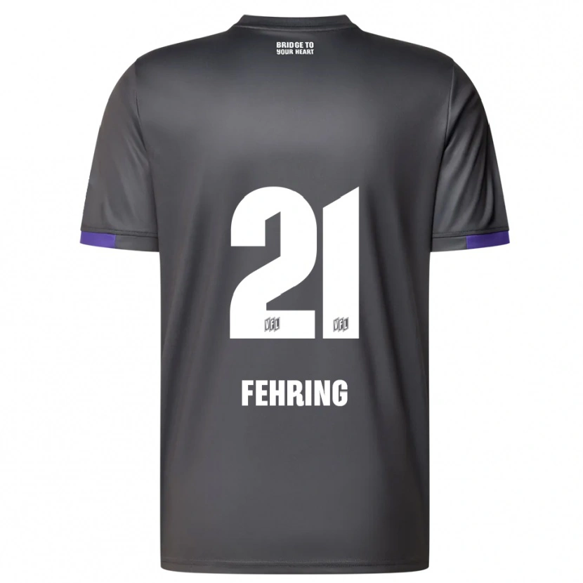 Danxen Herren Ole Fehring #21 Grau Lila Auswärtstrikot Trikot 2025/26 T-Shirt Österreich