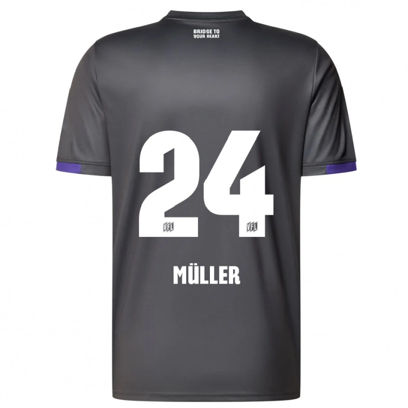 Danxen Herren Jannik Müller #24 Grau Lila Auswärtstrikot Trikot 2025/26 T-Shirt Österreich