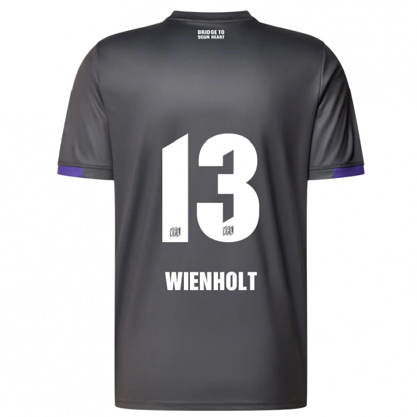 Danxen Herren Paul Wienholt #13 Grau Lila Auswärtstrikot Trikot 2025/26 T-Shirt Österreich