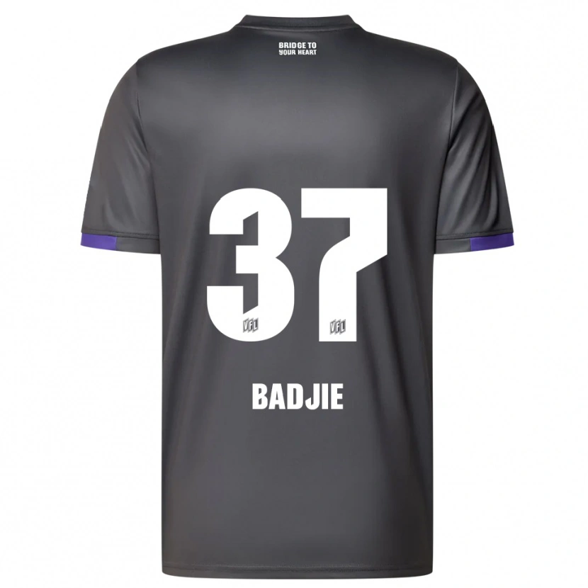 Danxen Herren Ismail Badjie #37 Grau Lila Auswärtstrikot Trikot 2025/26 T-Shirt Österreich