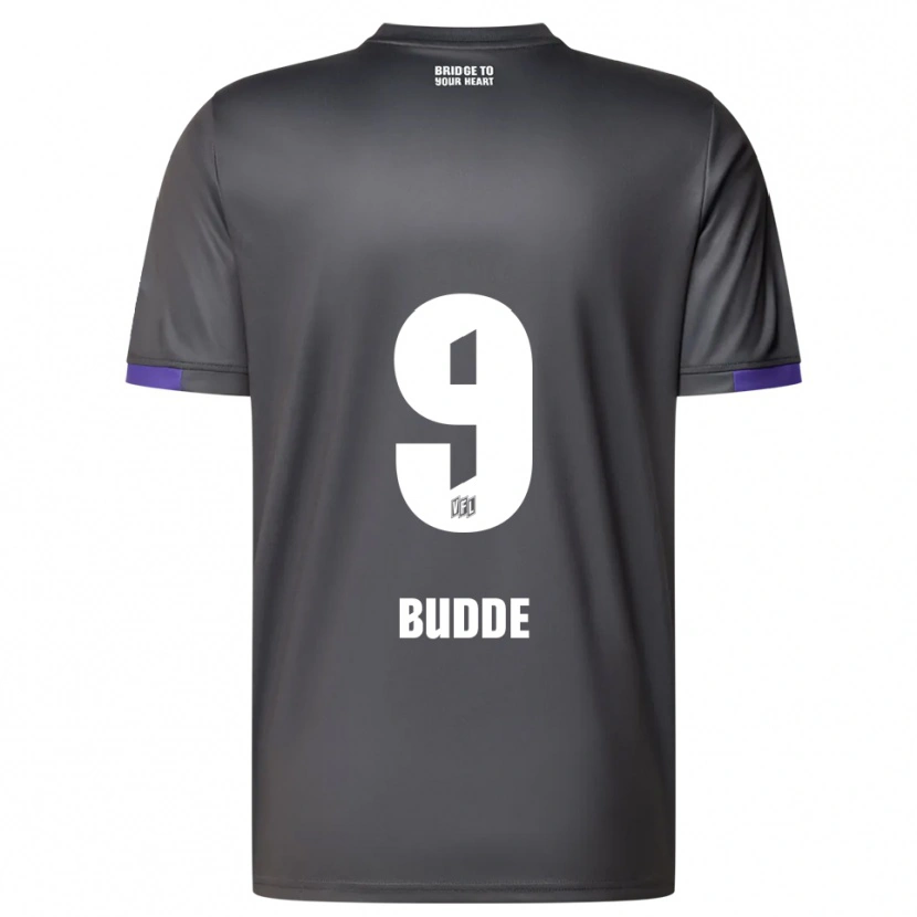 Danxen Herren Rico Budde #9 Grau Lila Auswärtstrikot Trikot 2025/26 T-Shirt Österreich