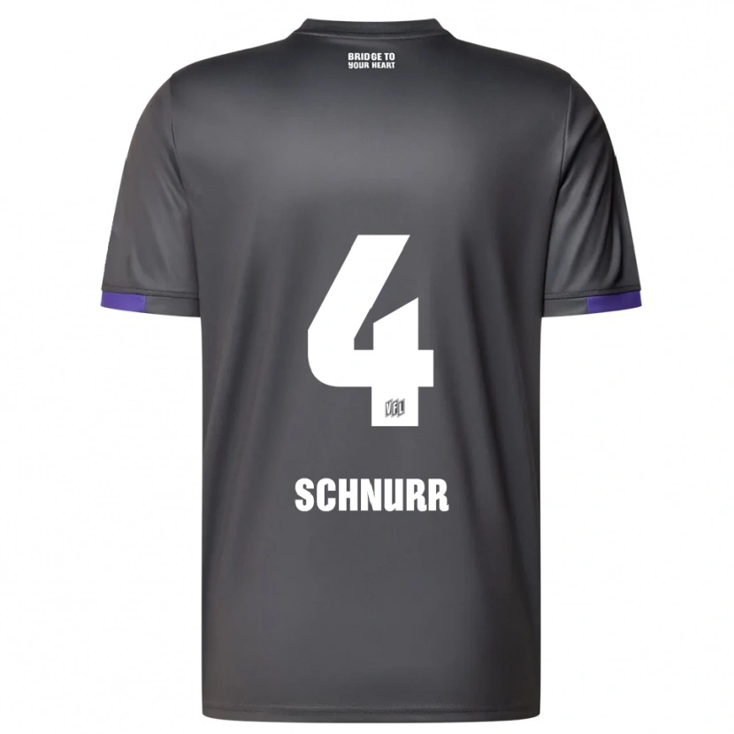 Danxen Herren Maxim Schnurr #4 Grau Lila Auswärtstrikot Trikot 2025/26 T-Shirt Österreich
