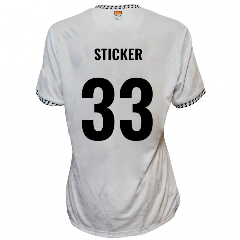 Danxen Herren Jonah Sticker #33 Weiß Schwarz Auswärtstrikot Trikot 2025/26 T-Shirt Österreich