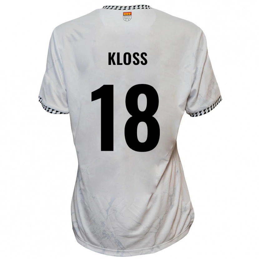 Danxen Herren Tim Kloss #18 Weiß Schwarz Auswärtstrikot Trikot 2025/26 T-Shirt Österreich