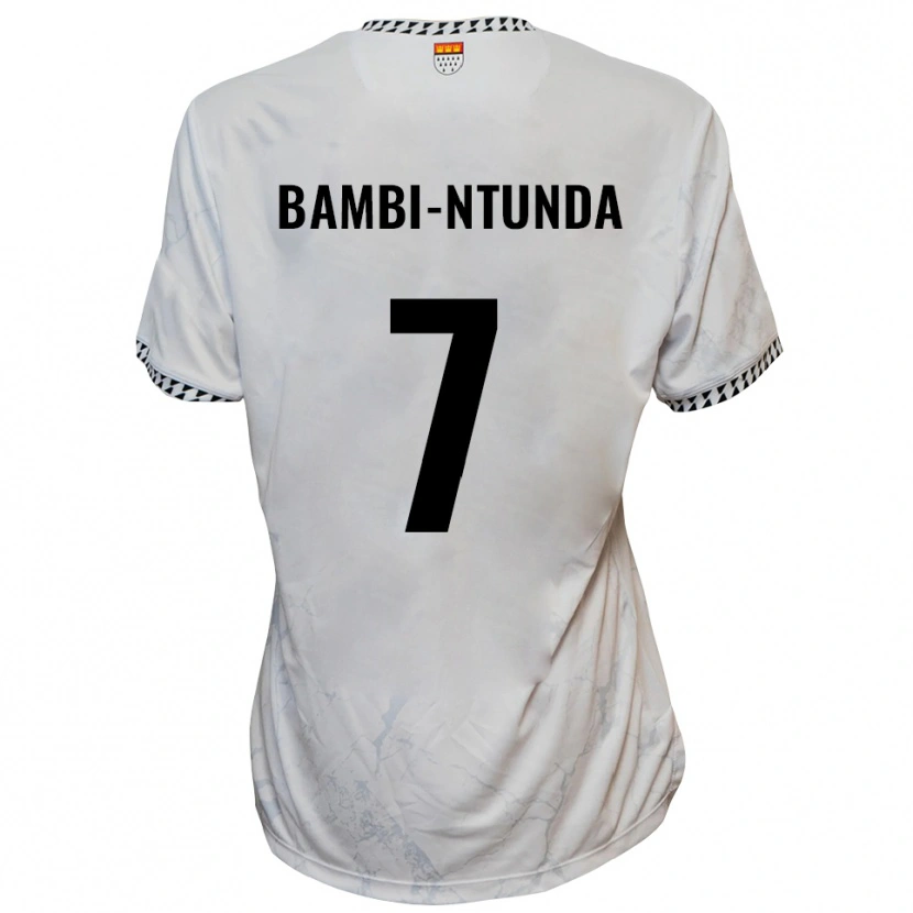 Danxen Herren Charles Bambi-Ntunda #7 Weiß Schwarz Auswärtstrikot Trikot 2025/26 T-Shirt Österreich