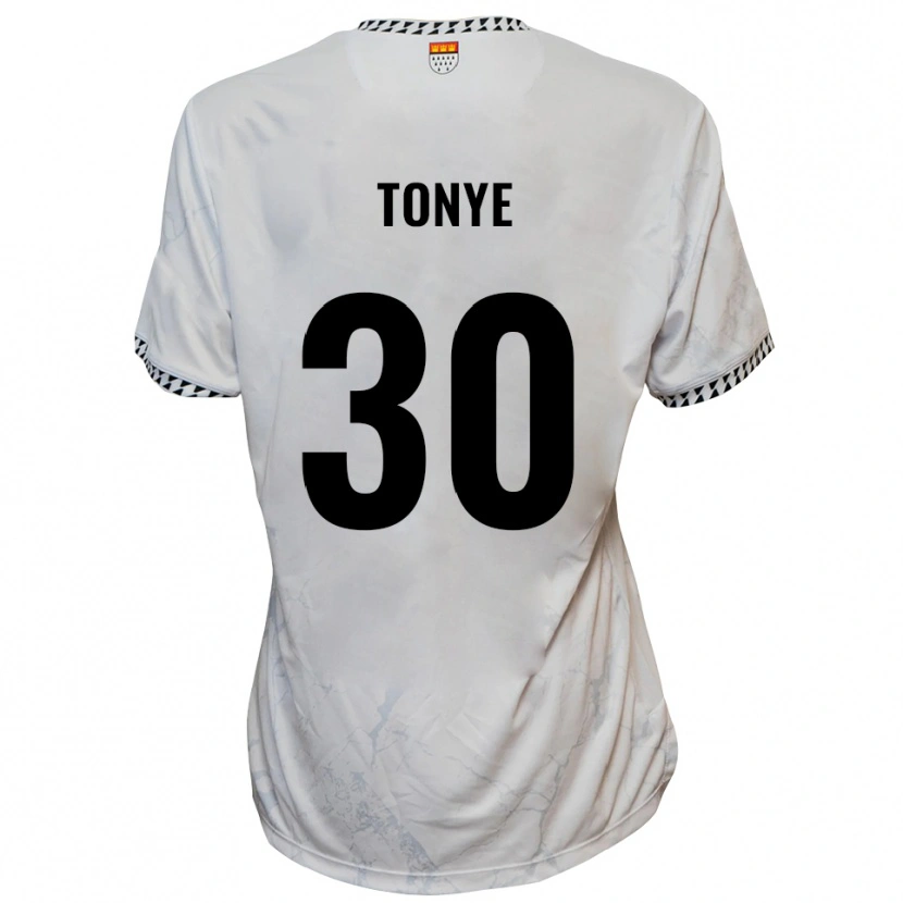 Danxen Herren Yannick Tonye #30 Weiß Schwarz Auswärtstrikot Trikot 2025/26 T-Shirt Österreich