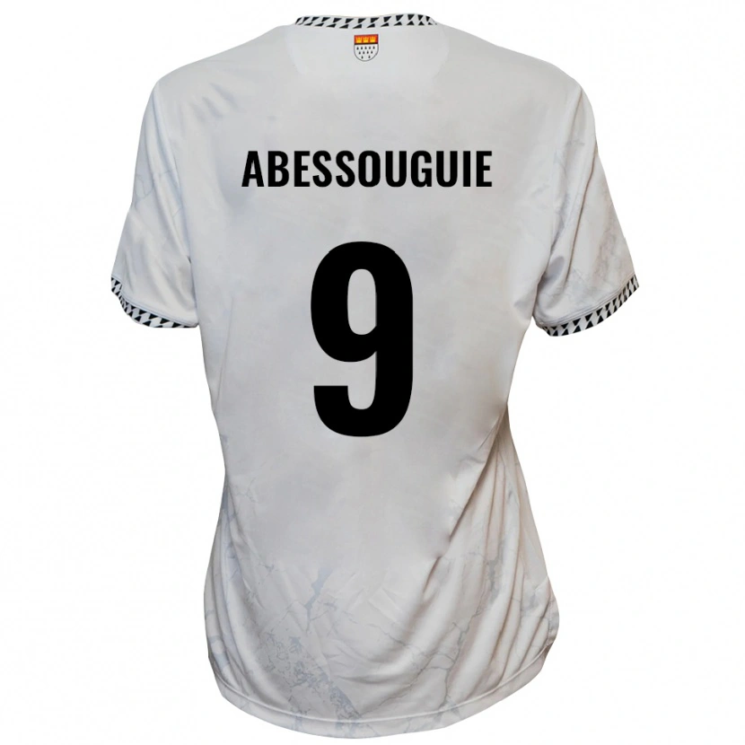Danxen Herren Thierry Abessouguie #9 Weiß Schwarz Auswärtstrikot Trikot 2025/26 T-Shirt Österreich
