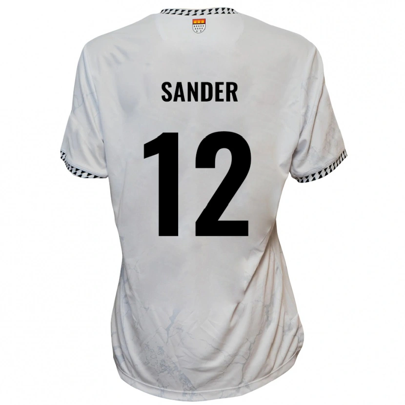 Danxen Herren Anton Sander #12 Weiß Schwarz Auswärtstrikot Trikot 2025/26 T-Shirt Österreich