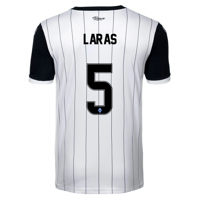 Danxen Herren Noah Laras #5 Weiß Schwarz Auswärtstrikot Trikot 2025/26 T-Shirt Österreich