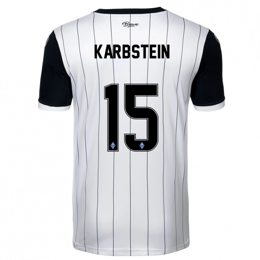 Danxen Herren Malte Karbstein #15 Weiß Schwarz Auswärtstrikot Trikot 2025/26 T-Shirt Österreich