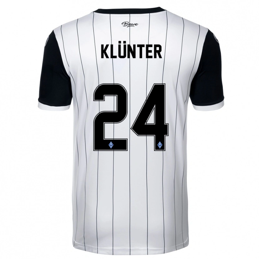 Danxen Herren Lukas Klünter #24 Weiß Schwarz Auswärtstrikot Trikot 2025/26 T-Shirt Österreich