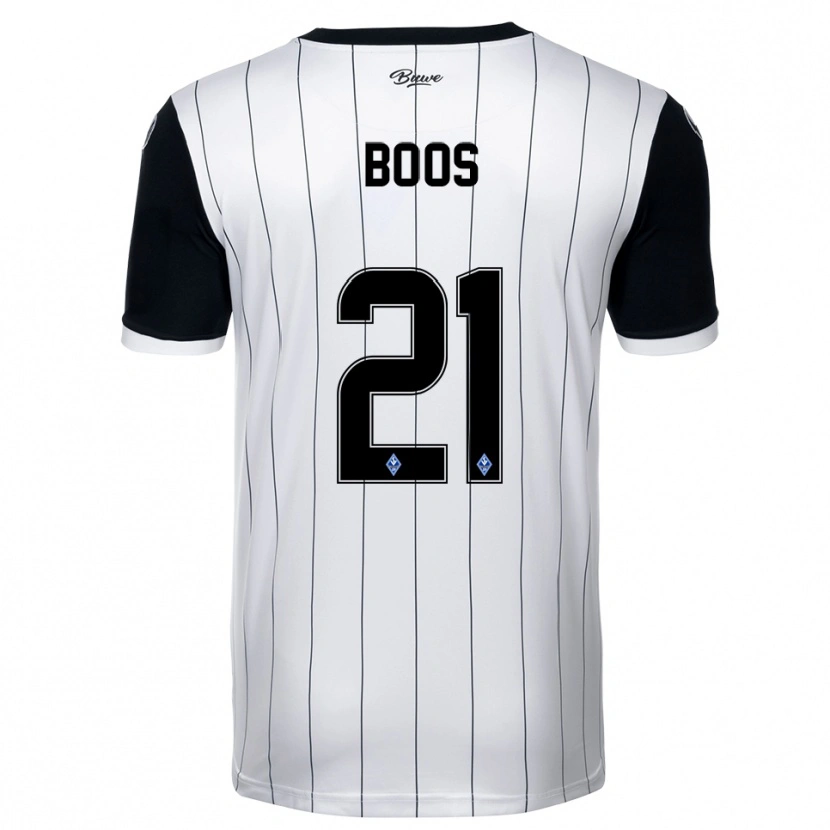 Danxen Herren Noah Boos #21 Weiß Schwarz Auswärtstrikot Trikot 2025/26 T-Shirt Österreich