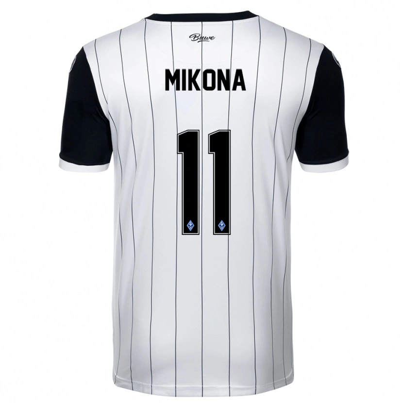 Danxen Herren Lenny Mikona #11 Weiß Schwarz Auswärtstrikot Trikot 2025/26 T-Shirt Österreich