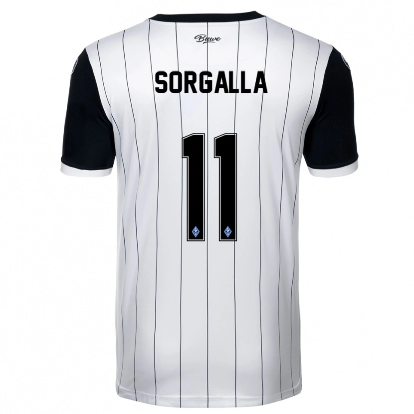 Danxen Herren Tom Sorgalla #11 Weiß Schwarz Auswärtstrikot Trikot 2025/26 T-Shirt Österreich