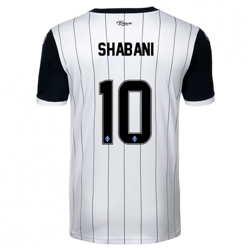 Danxen Herren David Shabani #10 Weiß Schwarz Auswärtstrikot Trikot 2025/26 T-Shirt Österreich