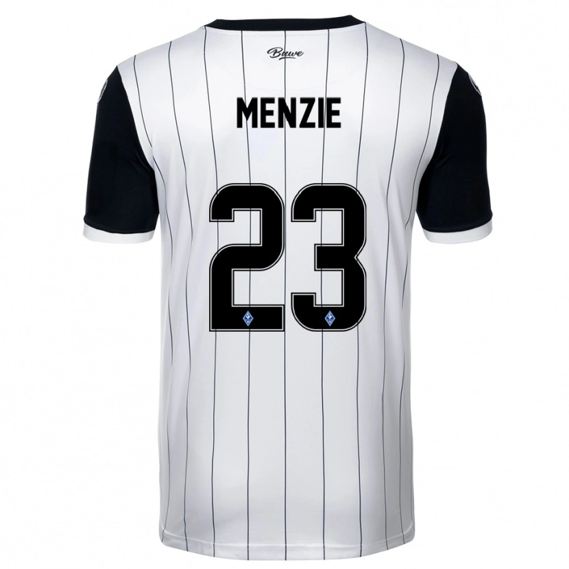 Danxen Herren Aamir Menzie #23 Weiß Schwarz Auswärtstrikot Trikot 2025/26 T-Shirt Österreich