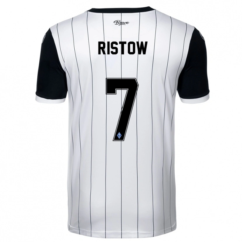 Danxen Herren Daniel Ristow #7 Weiß Schwarz Auswärtstrikot Trikot 2025/26 T-Shirt Österreich