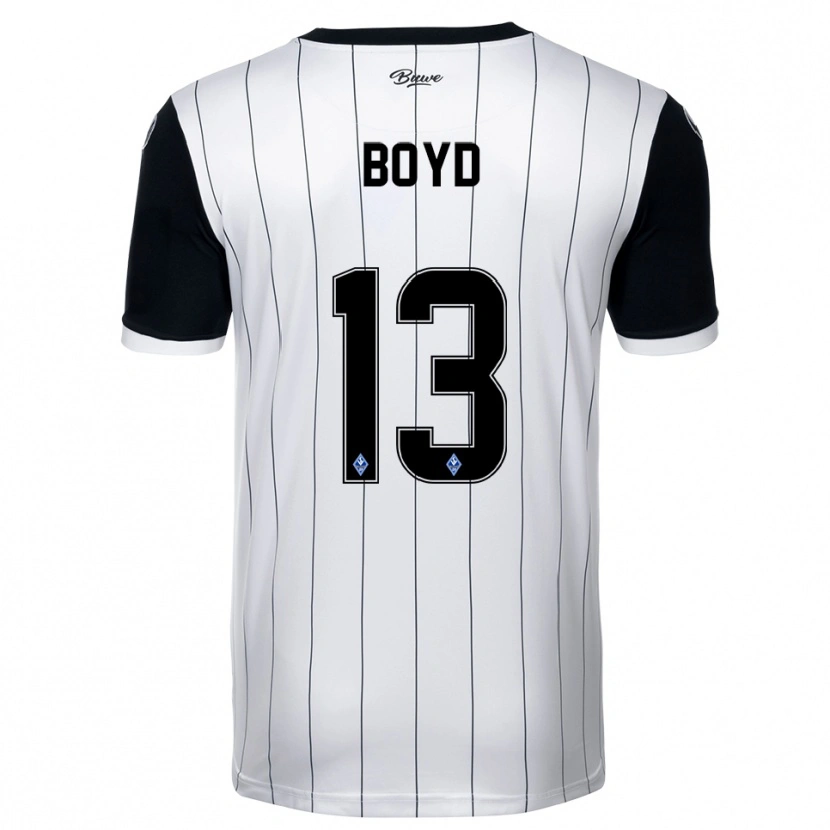 Danxen Herren Terrence Boyd #13 Weiß Schwarz Auswärtstrikot Trikot 2025/26 T-Shirt Österreich