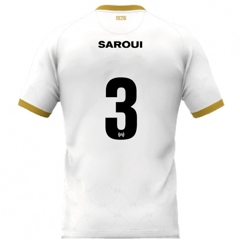 Danxen Herren Amin Saroui #3 Weiß Gold Auswärtstrikot Trikot 2025/26 T-Shirt Österreich