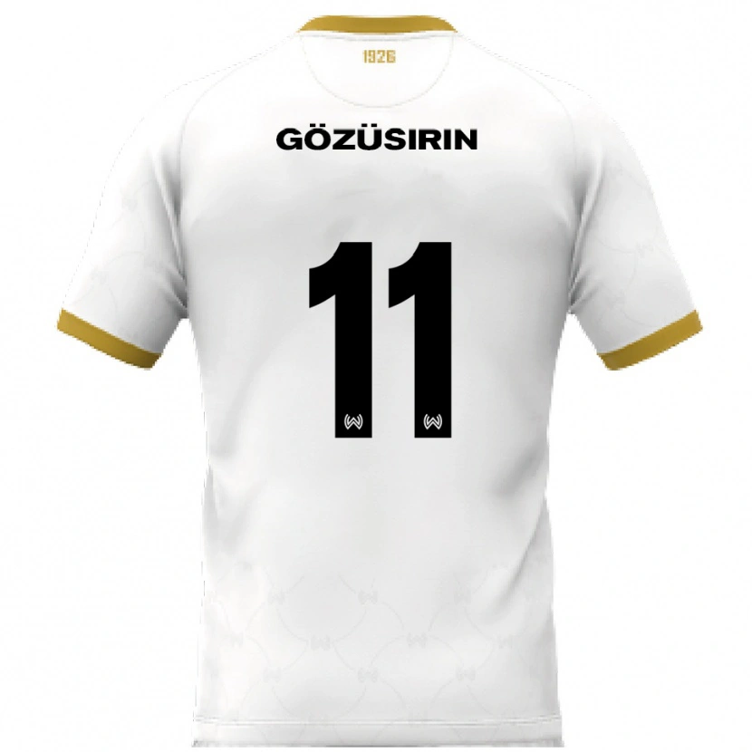 Danxen Herren Tarik Gözüsirin #11 Weiß Gold Auswärtstrikot Trikot 2025/26 T-Shirt Österreich