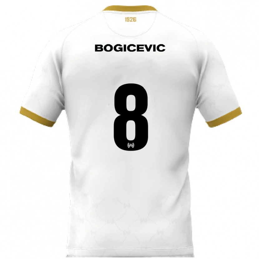 Danxen Herren Donny Bogicevic #8 Weiß Gold Auswärtstrikot Trikot 2025/26 T-Shirt Österreich
