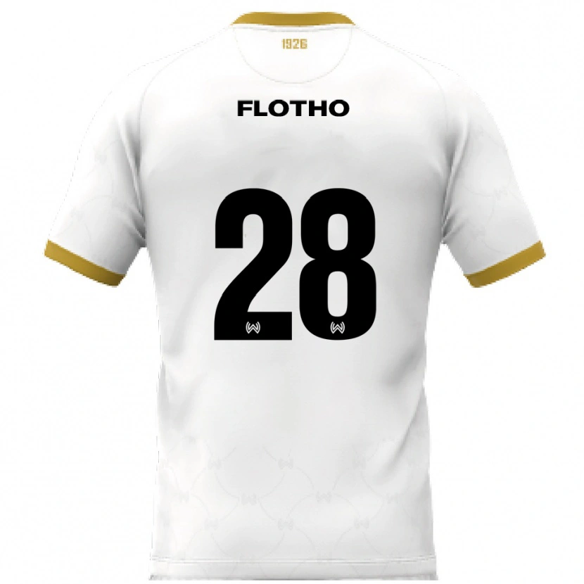 Danxen Herren Moritz Flotho #28 Weiß Gold Auswärtstrikot Trikot 2025/26 T-Shirt Österreich