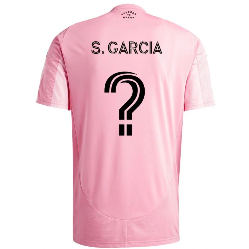 Danxen Kinder Santiago Garcia #0 Rosa Schwarz Heimtrikot Trikot 2025/26 T-Shirt Österreich