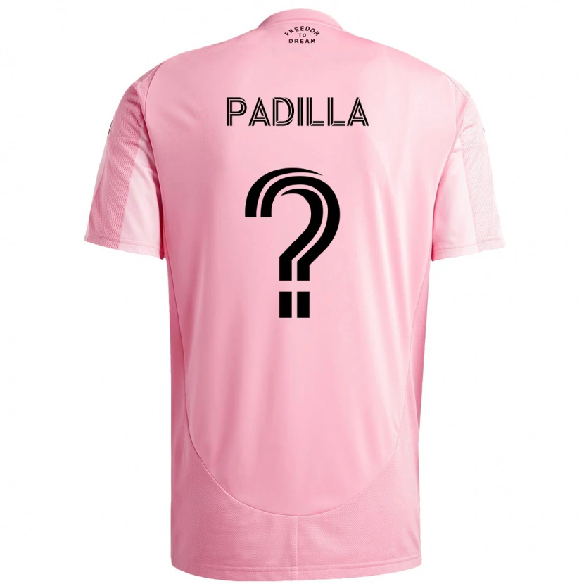 Danxen Kinder Leandro Padilla #0 Rosa Schwarz Heimtrikot Trikot 2025/26 T-Shirt Österreich