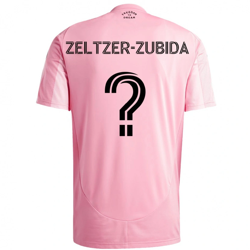 Danxen Kinder Idoh Zeltzer-Zubida #0 Rosa Schwarz Heimtrikot Trikot 2025/26 T-Shirt Österreich