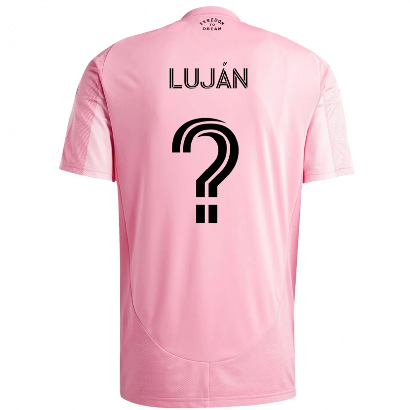 Danxen Kinder Gonzalo Luján #0 Rosa Schwarz Heimtrikot Trikot 2025/26 T-Shirt Österreich
