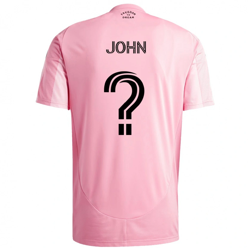 Danxen Kinder Quinton John #0 Rosa Schwarz Heimtrikot Trikot 2025/26 T-Shirt Österreich