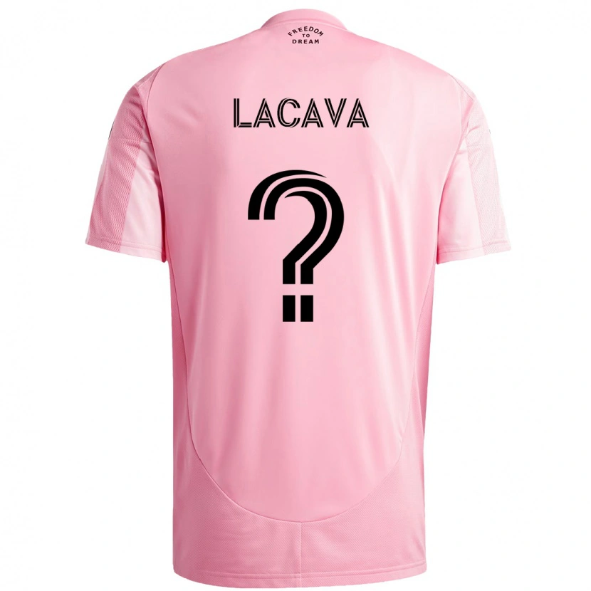 Danxen Kinder Jake Lacava #0 Rosa Schwarz Heimtrikot Trikot 2025/26 T-Shirt Österreich