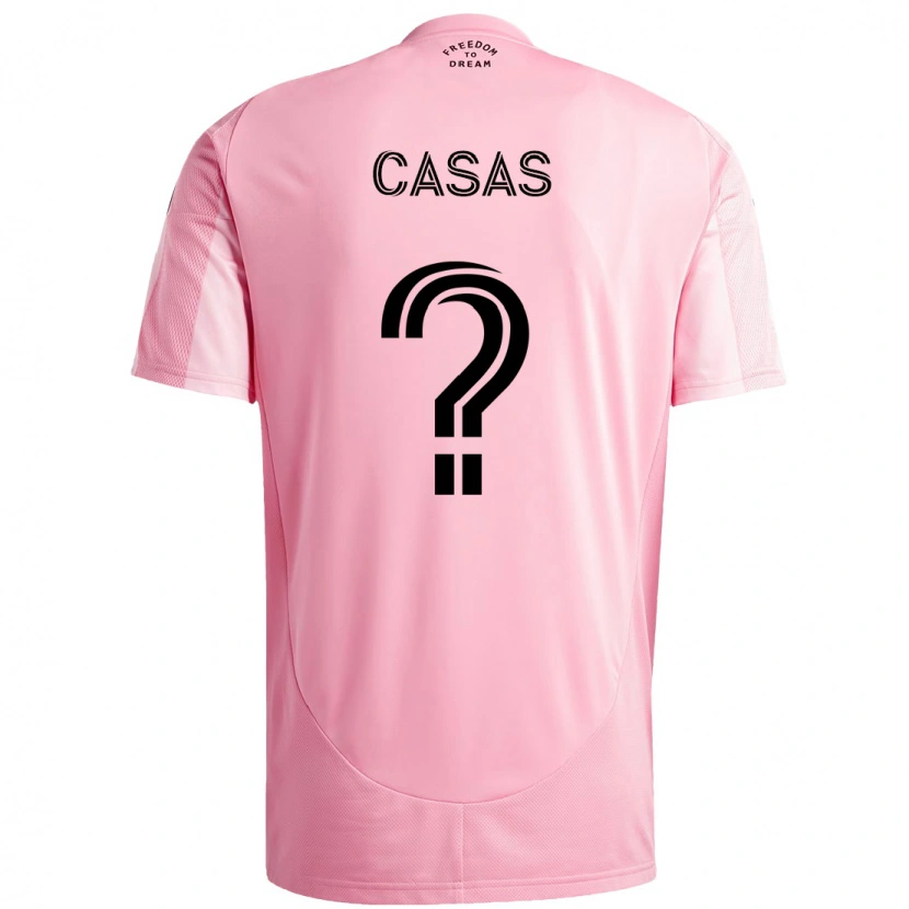 Danxen Kinder André Casas #0 Rosa Schwarz Heimtrikot Trikot 2025/26 T-Shirt Österreich