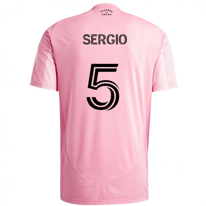 Danxen Kinder Sergio Busquets #5 Rosa Schwarz Heimtrikot Trikot 2025/26 T-Shirt Österreich