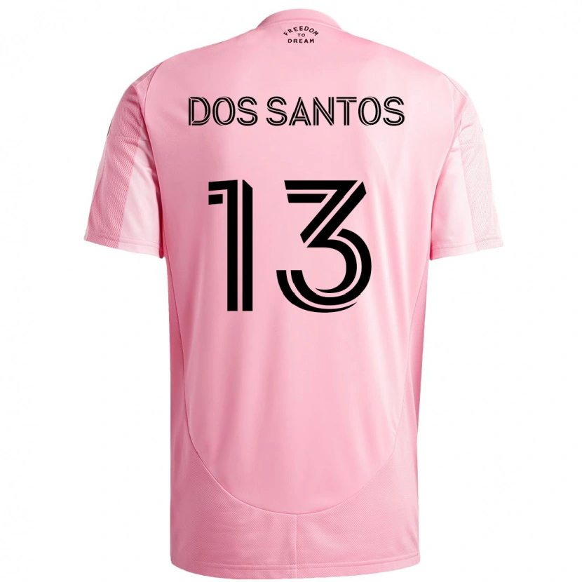 Danxen Kinder Cj Dos Santos #13 Rosa Schwarz Heimtrikot Trikot 2025/26 T-Shirt Österreich