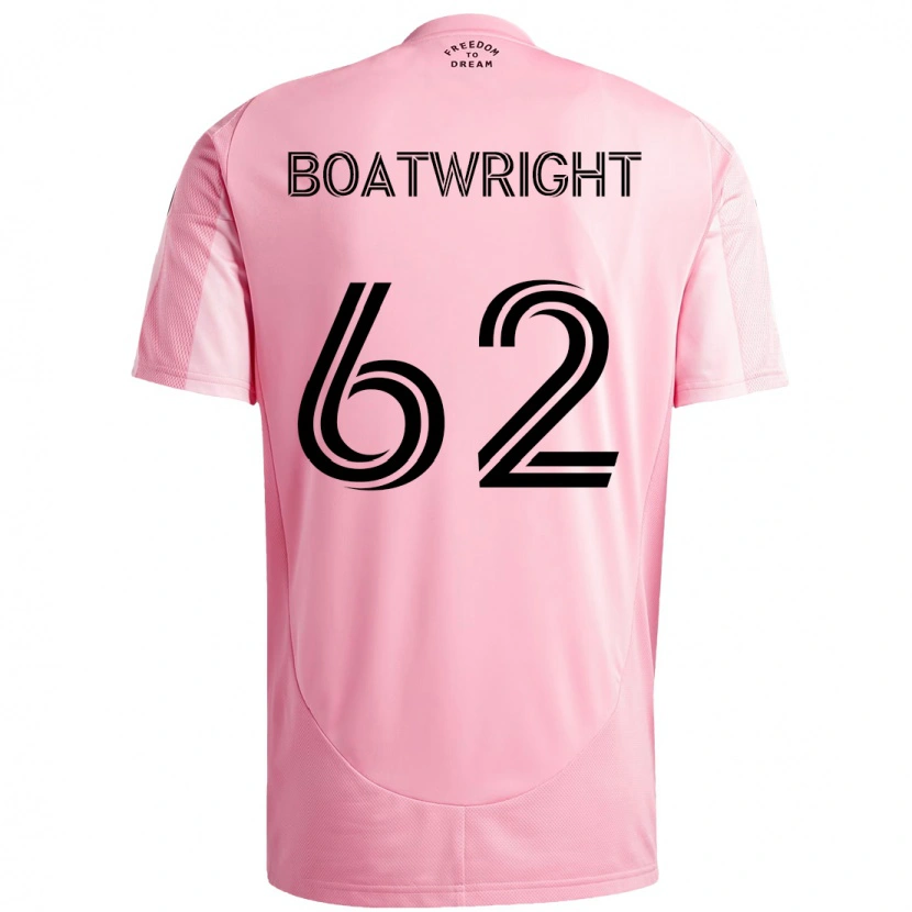 Danxen Kinder Israel Boatwright #62 Rosa Schwarz Heimtrikot Trikot 2025/26 T-Shirt Österreich