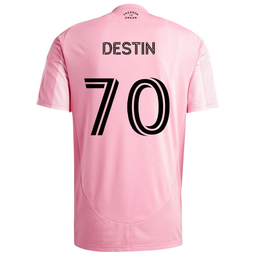 Danxen Kinder Bryan Destin #70 Rosa Schwarz Heimtrikot Trikot 2025/26 T-Shirt Österreich