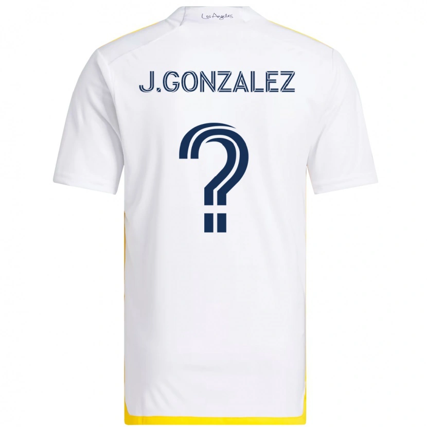 Danxen Kinder Jesse Gonzalez #0 Weiß Gelb Heimtrikot Trikot 2025/26 T-Shirt Österreich