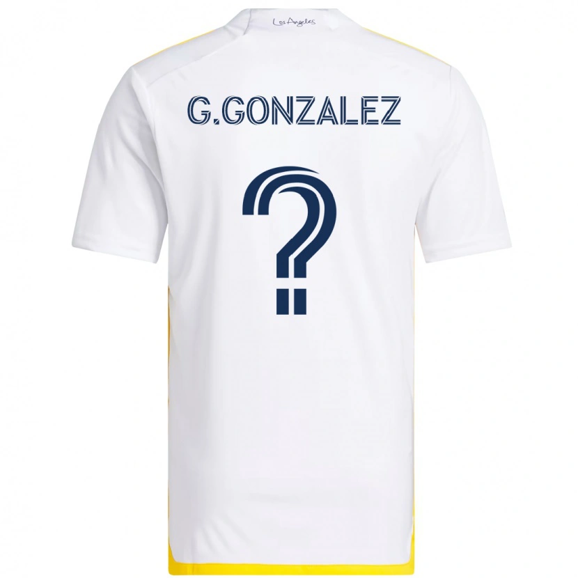 Danxen Kinder Gustavo Gonzalez #0 Weiß Gelb Heimtrikot Trikot 2025/26 T-Shirt Österreich