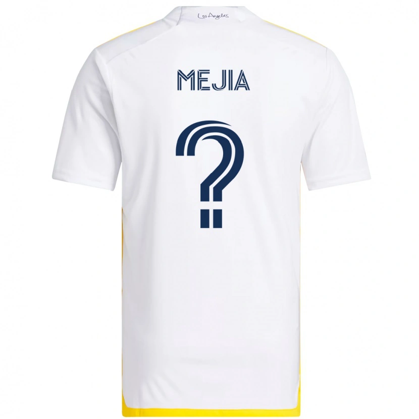 Danxen Kinder Robert Mejia #0 Weiß Gelb Heimtrikot Trikot 2025/26 T-Shirt Österreich