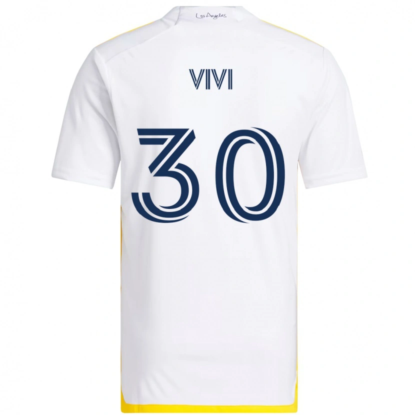 Danxen Kinder Gino Vivi #30 Weiß Gelb Heimtrikot Trikot 2025/26 T-Shirt Österreich