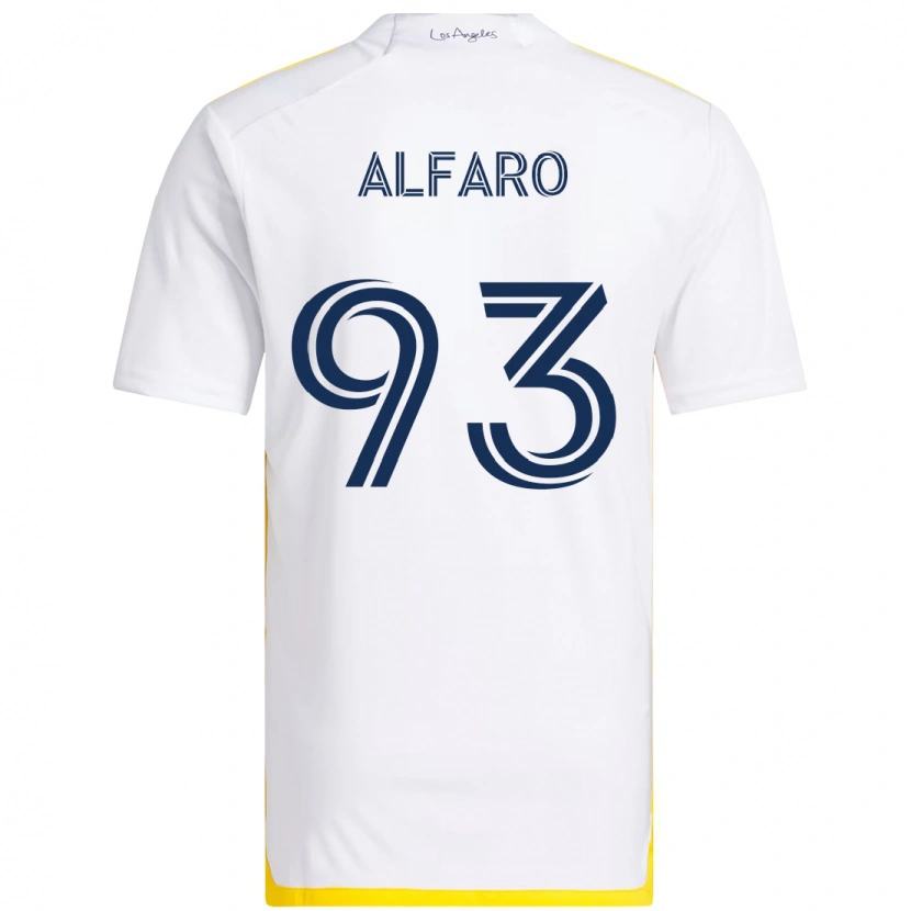 Danxen Kinder Tony Alfaro #93 Weiß Gelb Heimtrikot Trikot 2025/26 T-Shirt Österreich