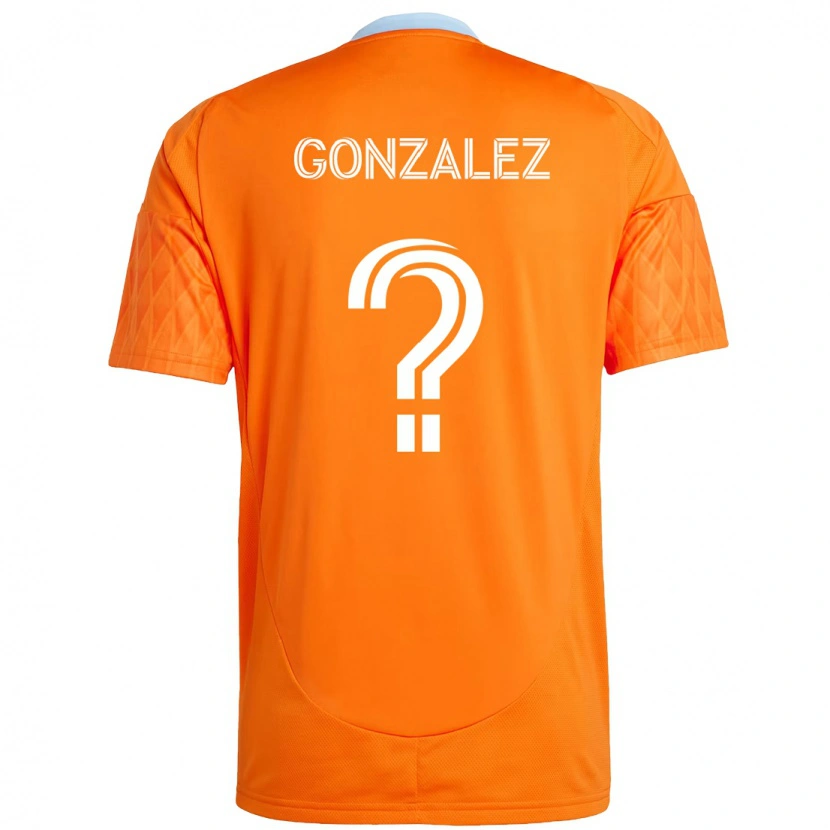Danxen Kinder Axel Gonzalez #0 Orange Weiß Heimtrikot Trikot 2025/26 T-Shirt Österreich