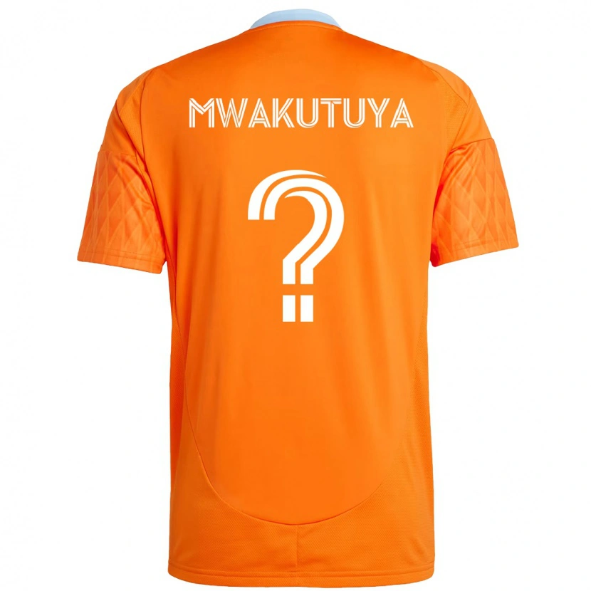 Danxen Kinder Isaac Mwakutuya #0 Orange Weiß Heimtrikot Trikot 2025/26 T-Shirt Österreich